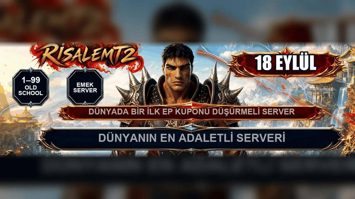 RisaleMt2 Metin2 PvP server tanıtım bannerı