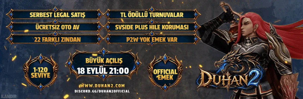 Duhan2 Metin2 PvP server tanıtım bannerı