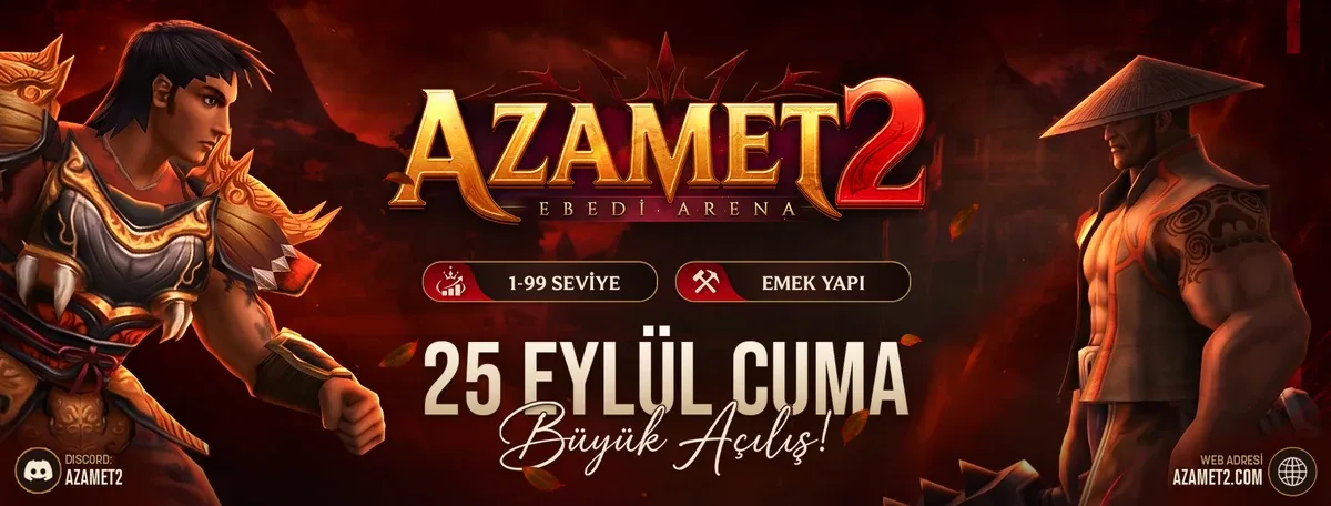 Azamet2 Metin2 PvP server tanıtım bannerı