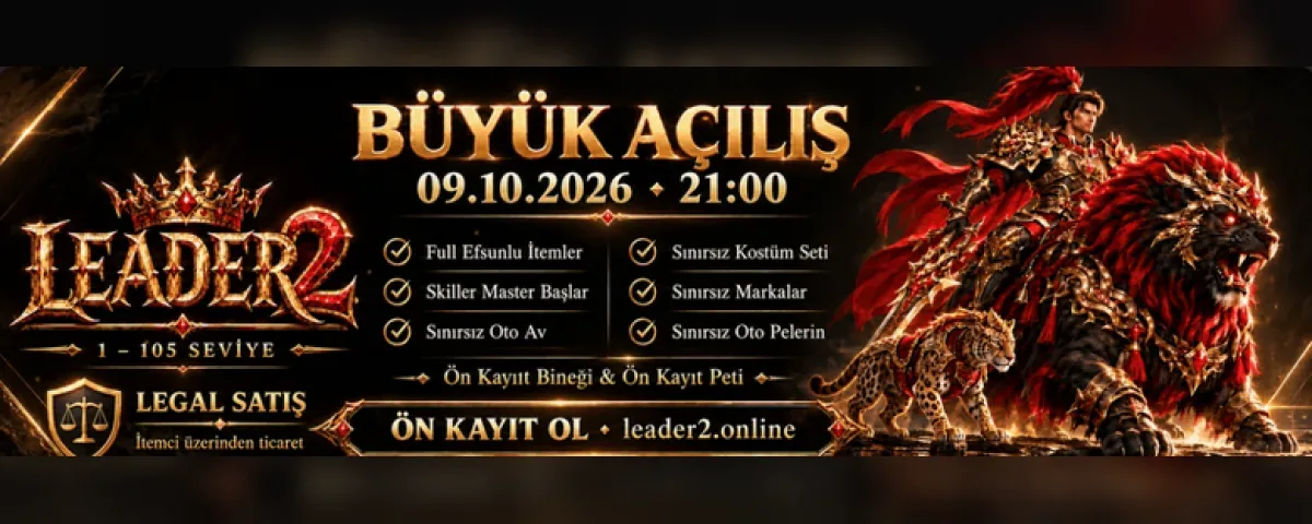 Leader2 Metin2 PvP server tanıtım bannerı